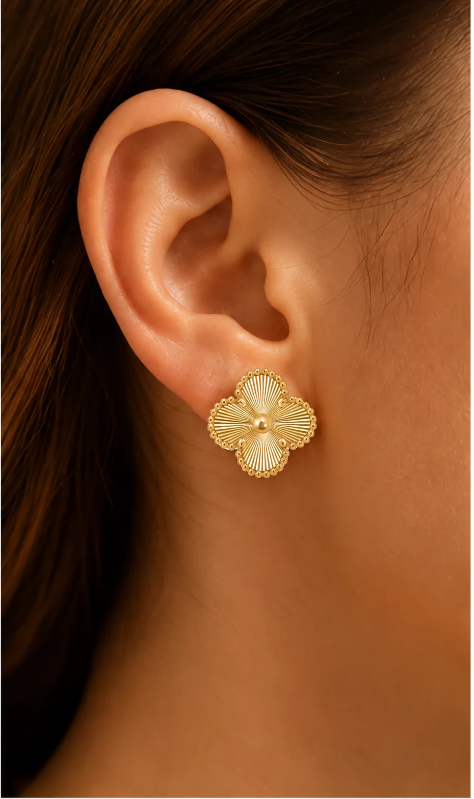 Boucle D'oreille Doré