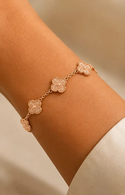 Coffret N°4 Collier, bracelet boucles d'oreille Rose Gold