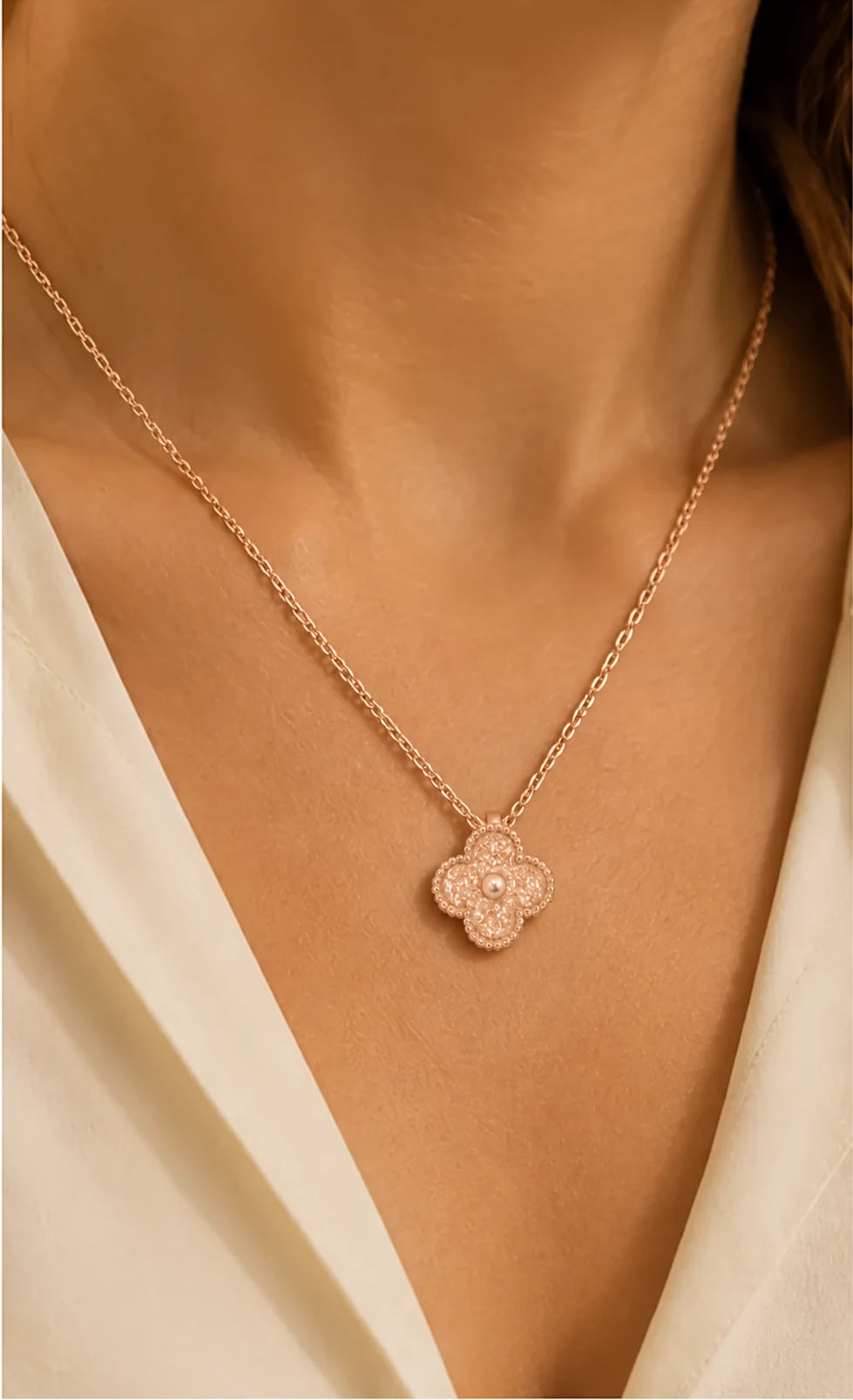 Coffret N°4 Collier, bracelet boucles d'oreille Rose Gold